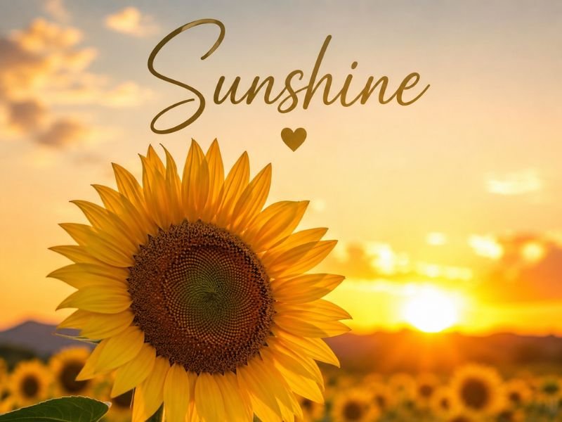Sunflower Captions for Instagram Short One Word